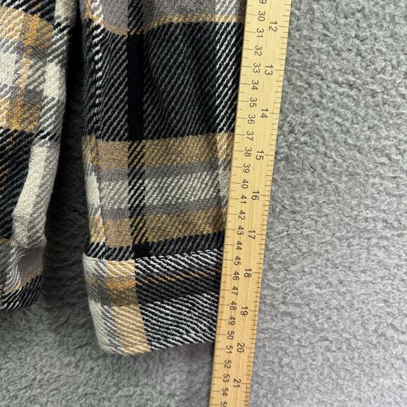 Natural Reflection Shirt Womens Small Plaid Flannel Button Up Oversized Casual - Picture 5 of 8